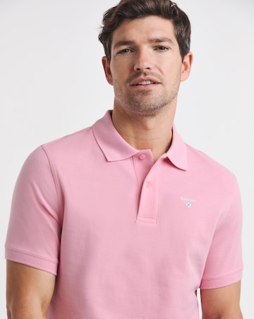 Barbour Short Sleeve Original Tailored Polo Shirt Pink