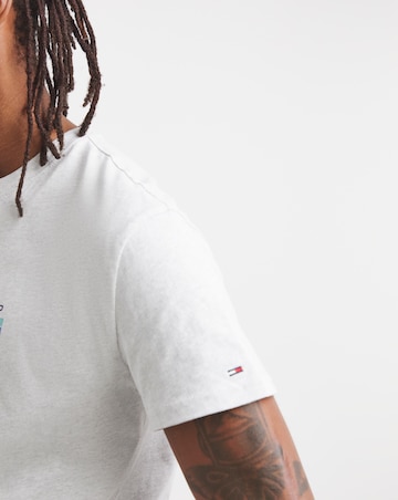 Tommy Jeans Short Sleeve 1985 Graphic T-Shirt - Grey Heather