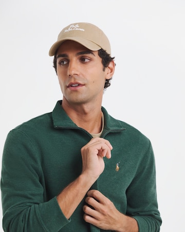 Polo Ralph Lauren Estate Rib 1/4 Zip Pullover - Green