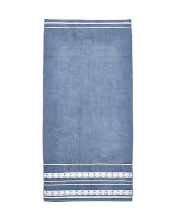 Catherine Lansfield Anchors XL Beach Towel