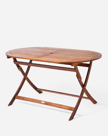 Charles Bentley Wooden Oval 6 Seater Dining Set