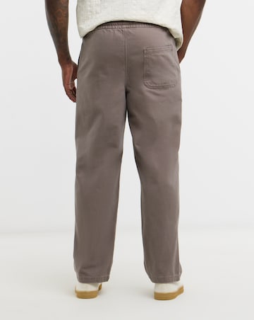 Only & Sons Times Loose Fit Drawstring Waist Trousers - Brown