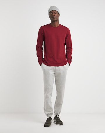 Long Sleeve Heavyweight T-Shirt Long Length- Cranberry