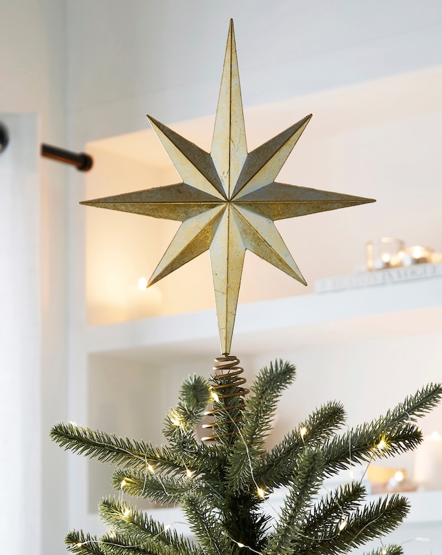 New In - Gisela Graham 8-Point Tree Top Star