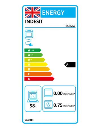 Indesit ITE5EMW 50cm Electric Twin Cooker - White + Installation
