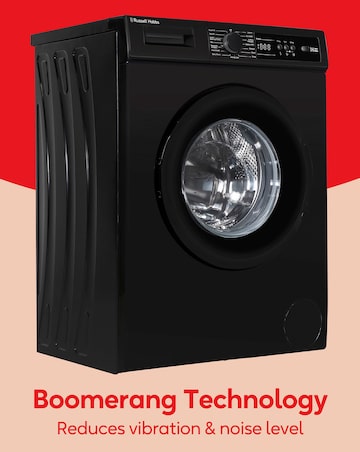 Russell Hobbs RH612W111B 6kg 1200rpm Washing Machine Black + Install