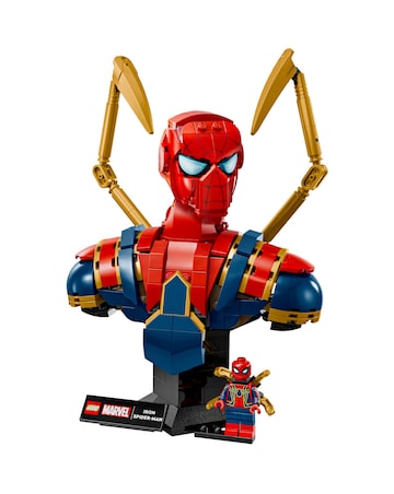 LEGO Marvel Iron Spider-Man Bust Collectible Adult Building Set 76326