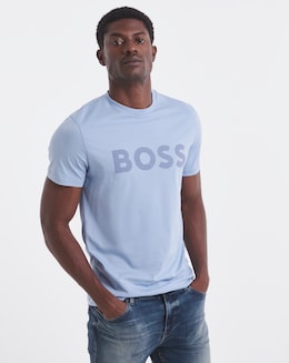 BOSS  Classic Short Sleeve Logo T-Shirt - Blue