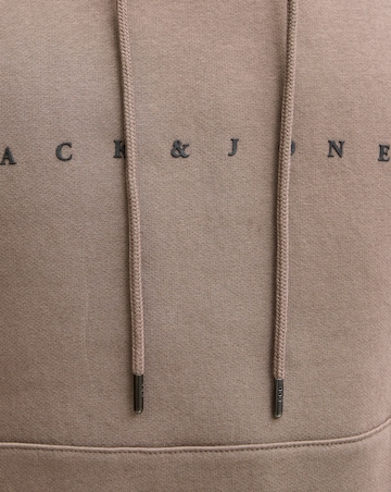 Jack & Jones Star Logo Hoodie - Brown