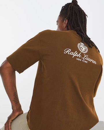 Polo Ralph Lauren Short Sleeve Back Graphic T-Shirt - Brown