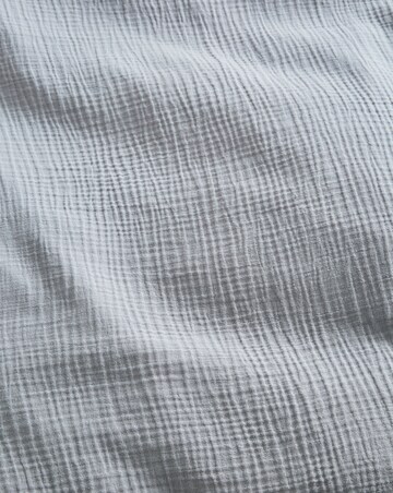 Cotton Crinkle Muslin Duvet Set - Grey