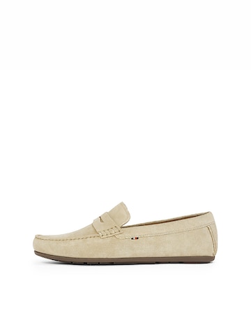 Tommy Hilfiger Suede Driving Shoe - Natural