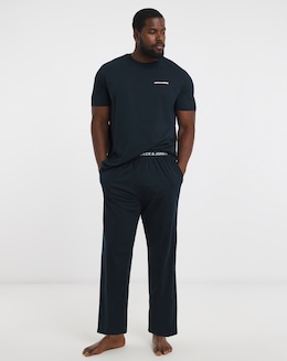Jack &amp; Jones Everest T-Shirt &amp; Trouser PJ Set - Navy