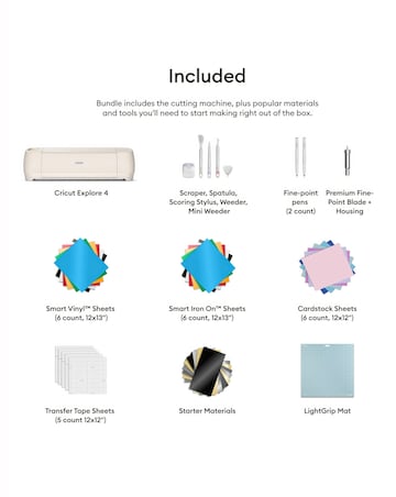 Cricut Explore 4 Essentials Bundle