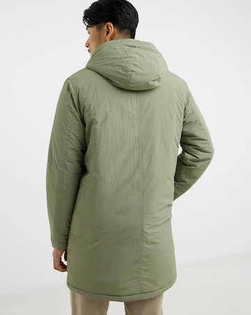 Khaki Shower Resistant Lightweight Padded Parka