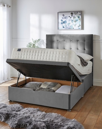 Silentnight 4000 Mirapocket Memory Half Ottoman Divanset & Headboard