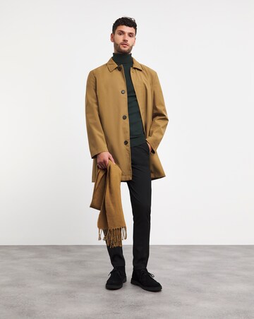 Dark Green Merino Wool Roll Neck