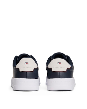Tommy Hilfiger Court Leather Trainer - Navy