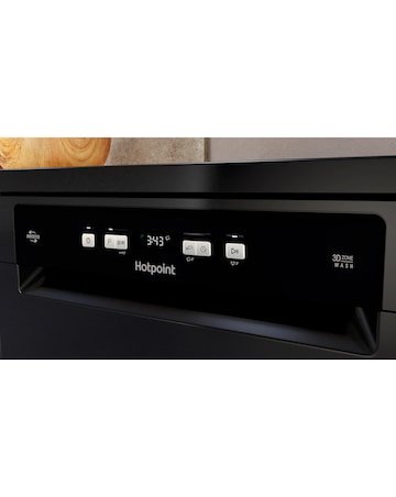 Hotpoint HFC3C26WCBUK Full Size Dishwasher - 14 Place Settings - Black