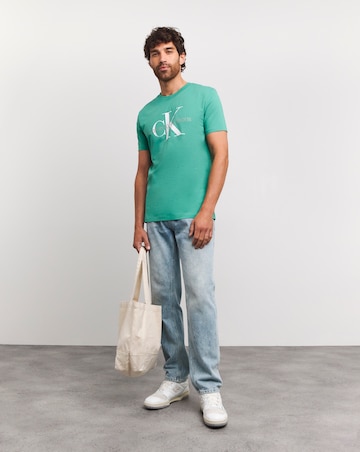 Calvin Klein Jeans Large Logo Green T-shirt