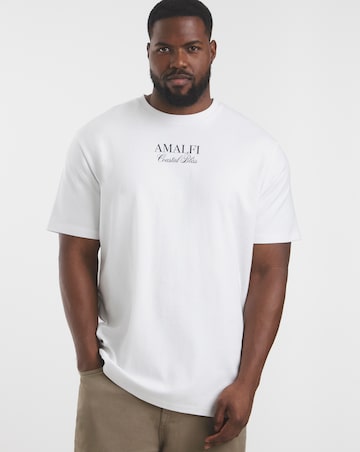 Jack & Jones Amalfi Back Graphic T-Shirt - White