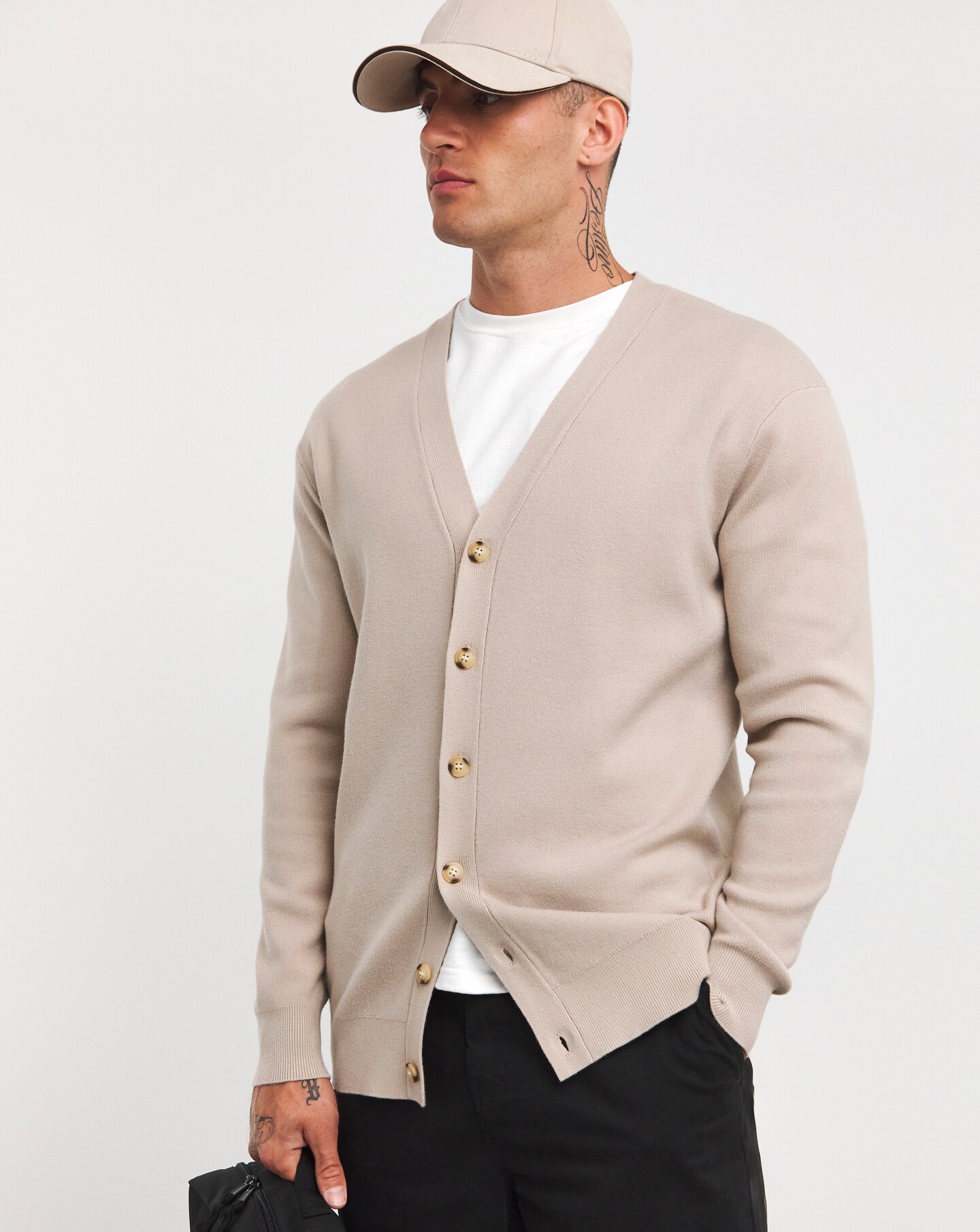 Stone Soft Touch Cardigan