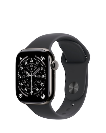 Apple Watch Series 11 GPS 42mm - Jet Black Aluminium/Black Sport Band - M/L