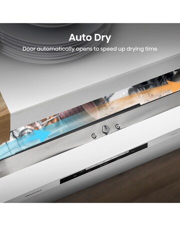 Hisense HS642D90WUK 14 Place Settings Dishwasher - White