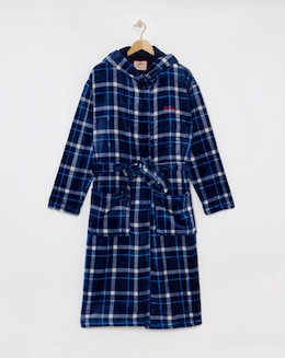 Joe Browns Fleece Check Dressing Gown