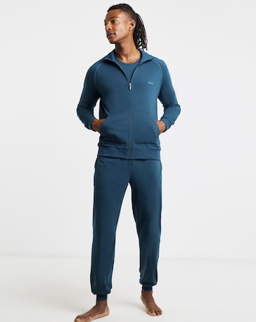 BOSS Mix & Match Lounge Zip Sweat - Blue