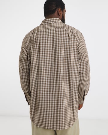 Polo Ralph Lauren Long Sleeve Stretch Check Poplin Shirt - Brown