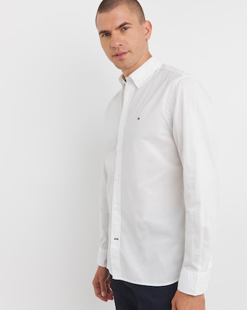 Tommy Hilfiger Long Sleeve Classic Flex Poplin White Shirt