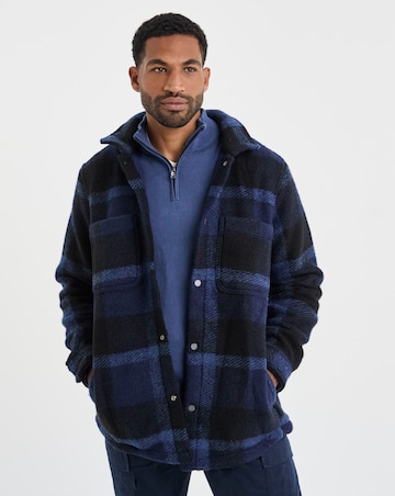 Timberland Wool Blend Shacket - Blue