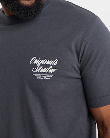 Jack & Jones Norrebro Back Graphic T-Shrt - Grey