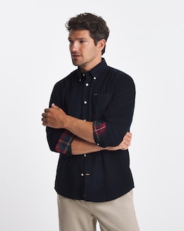 Barbour Ramsey Tailored Cord Shirt - Navy