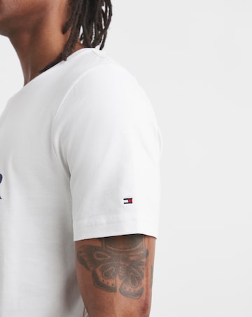 Tommy Hilfiger Short Sleeve Tropical Floral T-Shirt - White