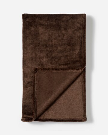Plush Fleece Throw - Chocolate