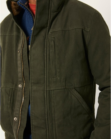 FatFace Wardly Canvas Jacket (Regular & Tall) - Khaki
