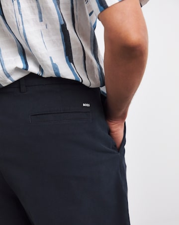 BOSS Dark Blue Twill Short