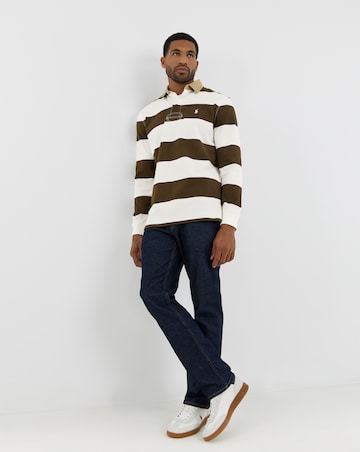 Polo Ralph Lauren Long Sleeve Stripe Rugby - Brown/Cream