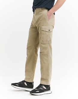 BOSS Light Cord Cargo Trouser - Brown