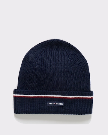Tommy Hilfiger Stripe Beanie - Navy