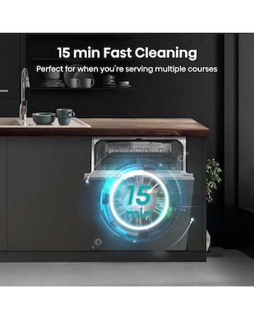 Hisense HV642E90UK Fully Integrated Full Size Dishwasher 13 Place Settings White