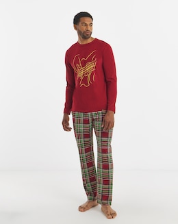 Joe Browns Graphic Check Pyjama Set