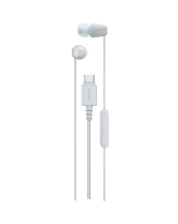 SONY IER-EX15C USB-C Wired Earphones - White