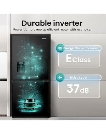 Hisense RQ5P470SMFE 80cm American 4 Door Fridge Freezer - Stainless Steel