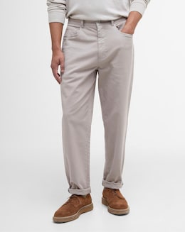 Barbour Washed Stretch Twill Regular Trouser - Concrete
