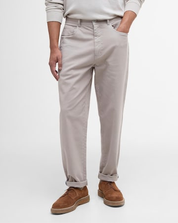 Barbour Washed Stretch Twill Regular Trouser - Concrete