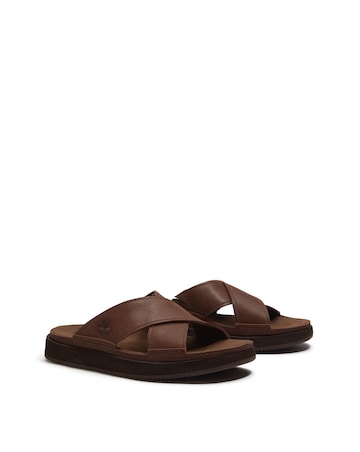 Timberland Casco Cove Slide Sandal - Dark Brown