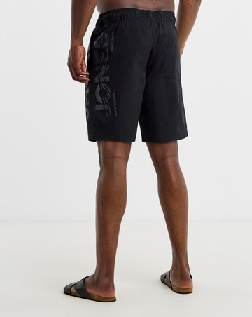 Jack & Jones Maui Logo Swim Shorts - Black